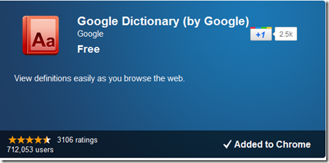 google-dictionary-extension