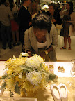 A bride signs up for our give-a-way. Martha Stewart Wedding Cakes, Martha Stewart’s Keepsake Wedding Planner and my book Our Wedding Scrapbook