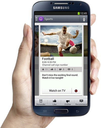 Samsung Galaxy S4 Watch On Samsung Galaxy S4 Watch On