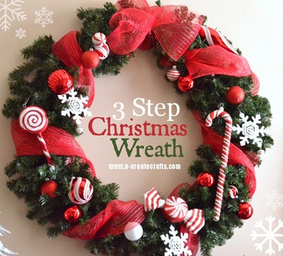 3 Step Christmas Wreath 3 Step Christmas Wreath
