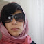 With a scarf