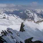 La cr�te surplombant le glacier du n�ouvielle