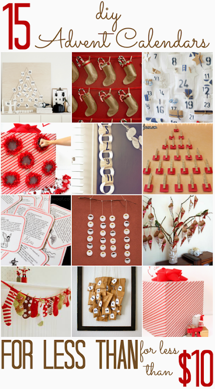 15 DIY Advent Calendars (that you can make for less than $10!) 15 DIY Advent Calendars (that you can make for less than $10!)