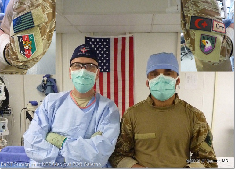 FaST Sureon with KPF Medic at FOB Salerno