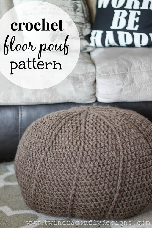 Crochet Floor Pouf Pattern #free #crochet #pattern Crochet Floor Pouf Pattern