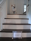 Now I'm really scared to come down the stairs.  The sign says they're TREACHEROUS!