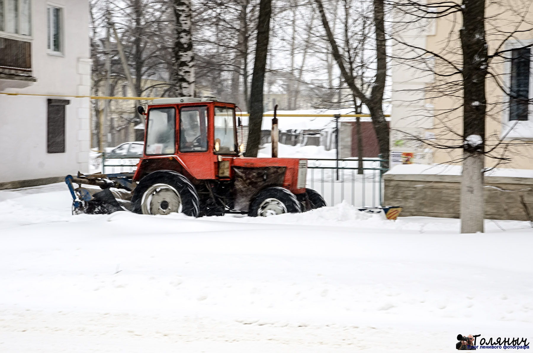 Снегопад в Суворове
