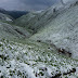 Snowy morning in the Ferghana Range, Kyrgyzstan.