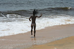 Flips on the beach of Caraiva, Brazil
