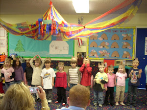 Busy Bees singing at the Holiday Social.