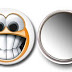 Mirror Round Button Badges. Size: 2 1/5-inch (mm 58). Specifications: Shell: tin chrome-plated, bottom: mirror, mylar disc, any printed photo or design. Prices: http://www.medalit.com/prices. www.medalit.com - Absi Co.