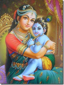 Mother Yashoda with Krishna