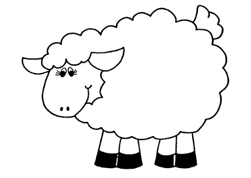 COLOREAR DIVERTIDAS OVEJAS Dibujos para colorear