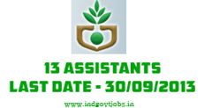 RSLDB Recruitment 2013 Assistants