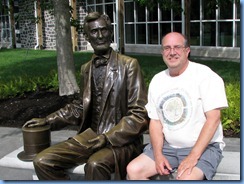 2290 Pennsylvania - Gettysburg, PA - Gettysburg National Military Park - Visitor Center - Abraham Lincoln statue and Bill 2290 Pennsylvania - Gettysburg, PA - Gettysburg National Military Park - Visitor Center - Abraham Lincoln statue and Bill