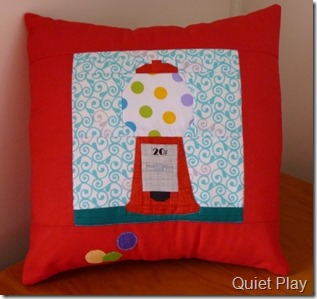 Gumball machine cushion cover