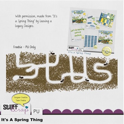 Leaving a Legacy Designs - It's A Spring Thing - Freebie Preview