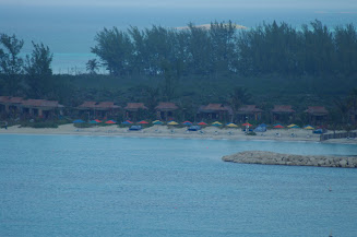 A view of the Cabanas early in the morning.