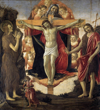 c0 The Holy Trinity by Sandro Botticelli