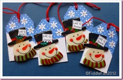 snowman tags snowman tags