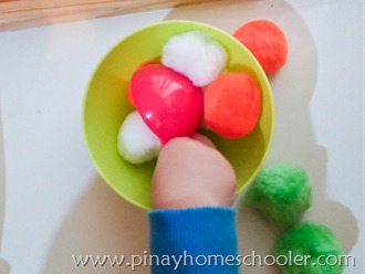 St. Patrick's Activity: Scooping Giant Pompoms