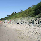 Krajobraz plaży zmienia co chwila - tu zbliżam się do przewężenia.