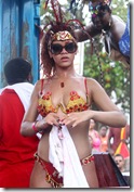 Rihanna in bikini in a Kadooment Day parade in Barbados 4