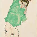 Acuarela de Egon Schiele Aquarell Watercolor