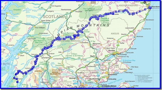 The outline of Martin and Sue's 2012 TGOC route