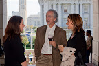 Tracy Tiernan of New Resource Bank chats with Jeff and Alexia Marcous of Dharma Merchant Services.
Photo by Eric Slomanson/slomophotos.com - Copyright 2010.