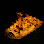 This is a gold model of a Chieftain covered in gold heading out on a raft into the water covered in gold. It is this legend that was used to confuse the Conquestidors into chasing a different meaning of El Dorado in search for riches.