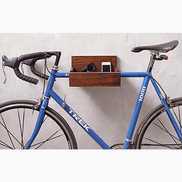 Wood bike storage