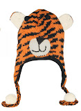 Fleece-lined Knitted Wool Hat Art No. 6303 Tiger