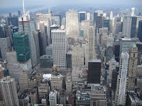 New York from top of Empire State.
