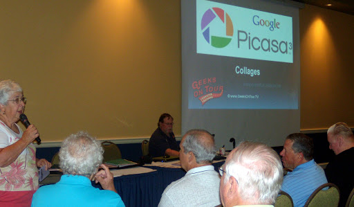 Catherine introducing us at Sun City Hilton Head Picasa seminar