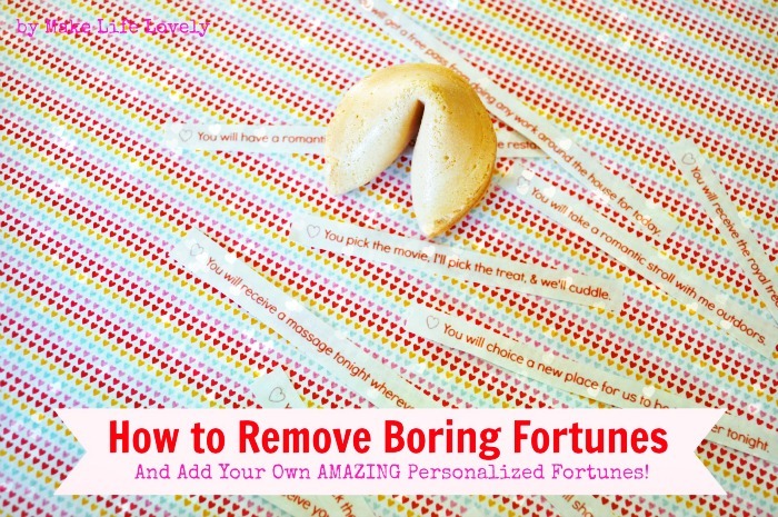 How to Add Your Own Fortune Cookie Message Tutorial by Make Life Lovely