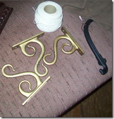 brackets string cast iron hook