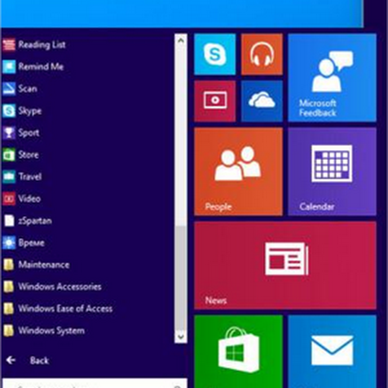 Video de Windows 9 con el menú de inicio y los escritorios virtuales