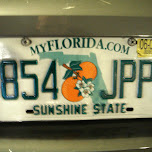 myflorida.com license plate in Cape Canaveral, United States 