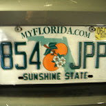 myflorida.com license plate in Cape Canaveral, Florida, United States