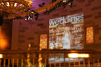 Bentley Meeker Lighting & Staging set the scene with amazing projections of past Martha Stewart Wedding magazine covers on the walls. Bentley Meeker Lighting & Staging set the scene with amazing projections of past Martha Stewart Wedding magazine covers on the walls.