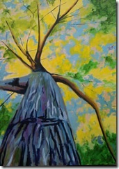 tree landscape painting
