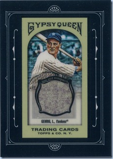 2011 Gypsy Queen Gehrig Jersey