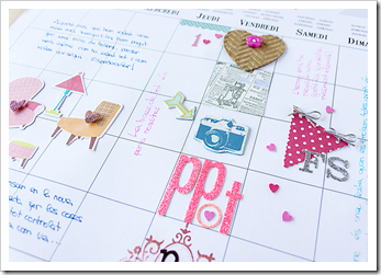 calendario scrapbooking