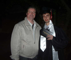 c0 Me with my son Charlie at his high school graduation, East Kentwood High School, 2009.