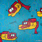 Fish diverAcrylic on Canvas20 x 20cm.50 euros 055 Fish diver.jpg