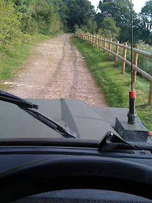 A track past Churchill Quarry, up over the hill
