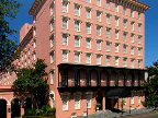 The Mills House Hotel: Your portraits would look beautiful with this salmon-colored historic hotel as your backdrop. Inside, the chandelier is quite impressive, too.