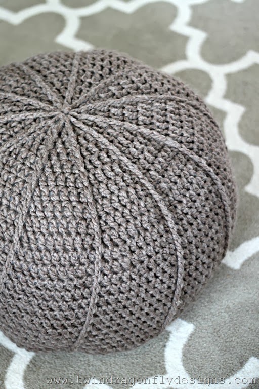 Crochet Floor Pouf Pattern #crochet #floorpouf Crochet Floor Pouf Pattern