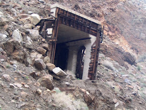 The reason for the trestle. The original collapsed tunnel in Goat Canyon